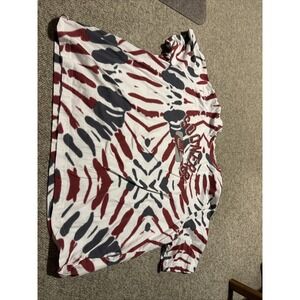 Nike Tee Oklahoma Sooners  Festival Tie Dyed Men's 2XL T-Shirt. Red Gray White